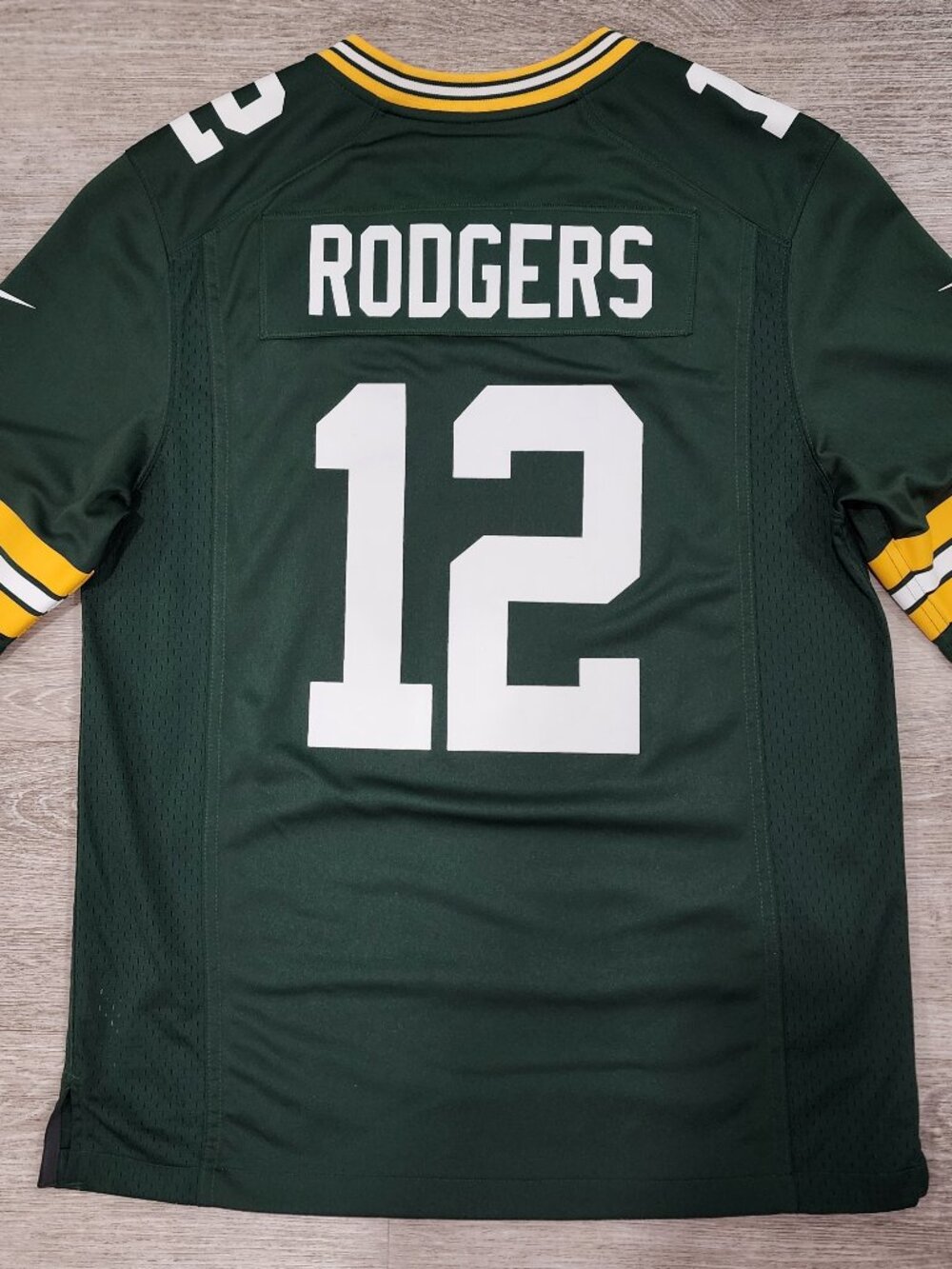 NFL On Field Green Bay Packers Aaron Rodgers #12 Jersey Green Men's Size M